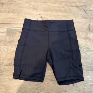 Lululemon Athletica black Bike Shorts 8 inch inseam